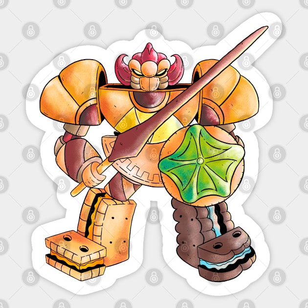 Megabite: The Combiner Cookie Contraption Sticker by Hojyn